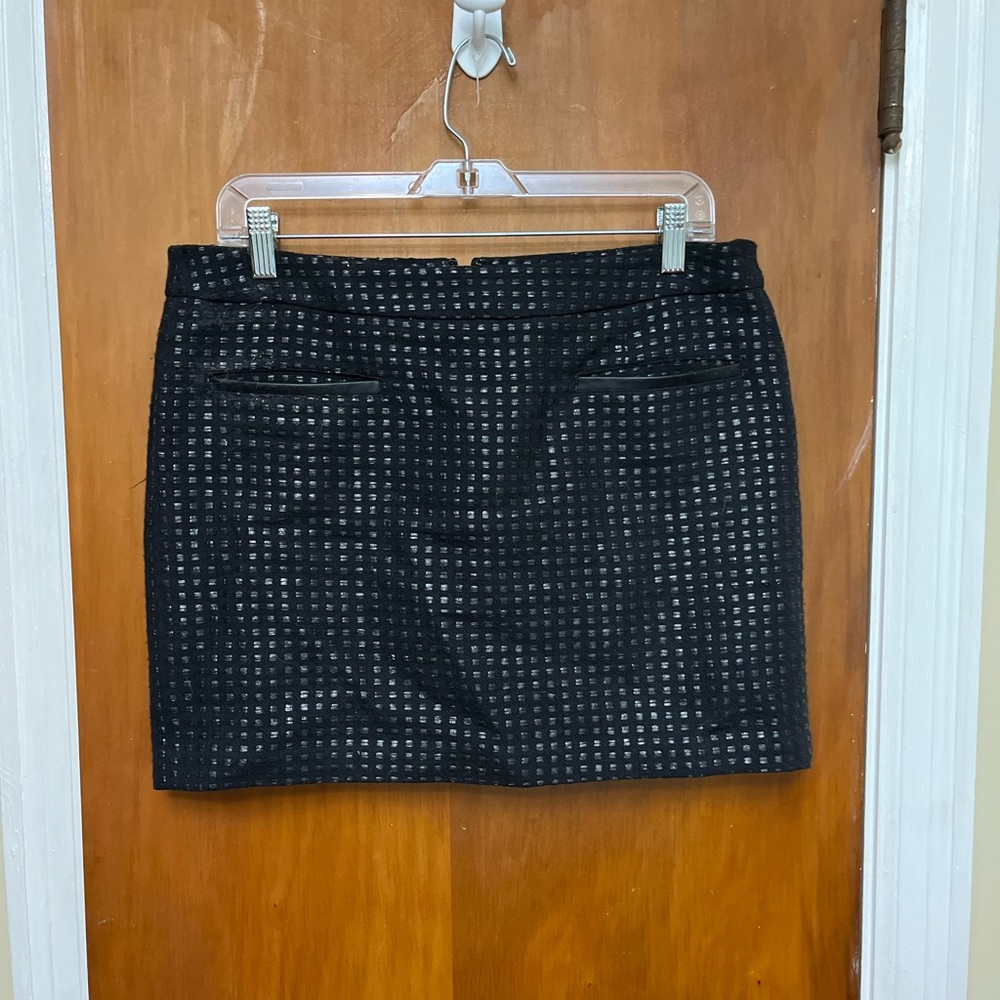 GAP Black Sequin  like Mini  Skirt Size 8
